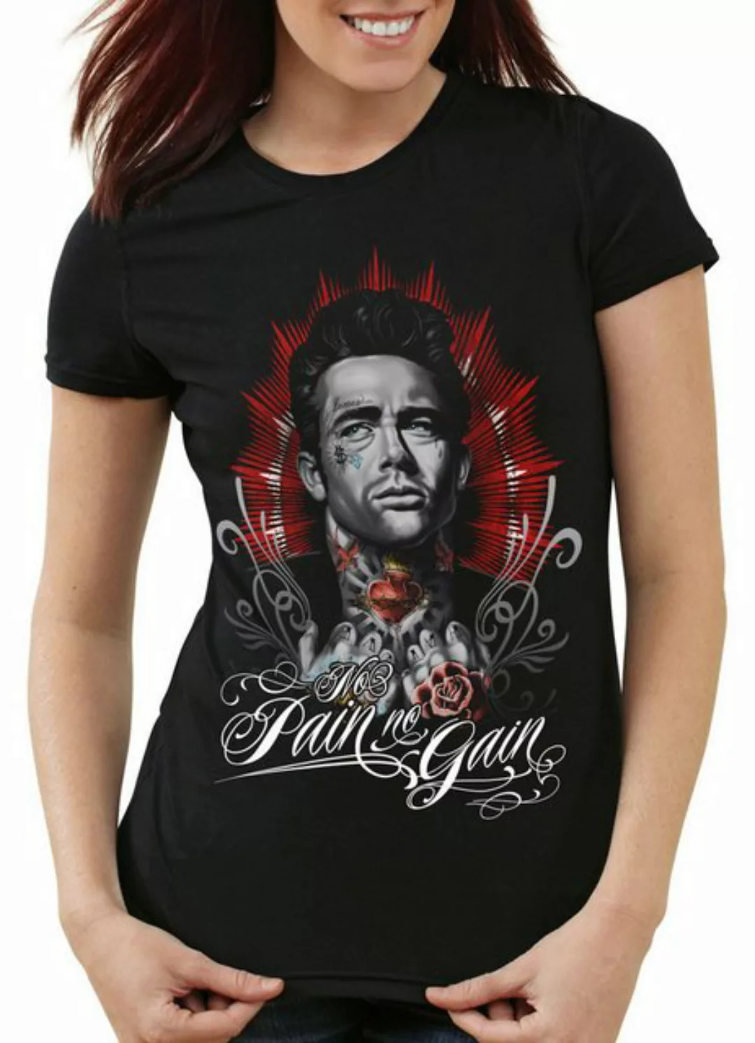 style3 T-Shirt Dean James Tattoo tattoo bike motorrad punk rock inked rocka günstig online kaufen