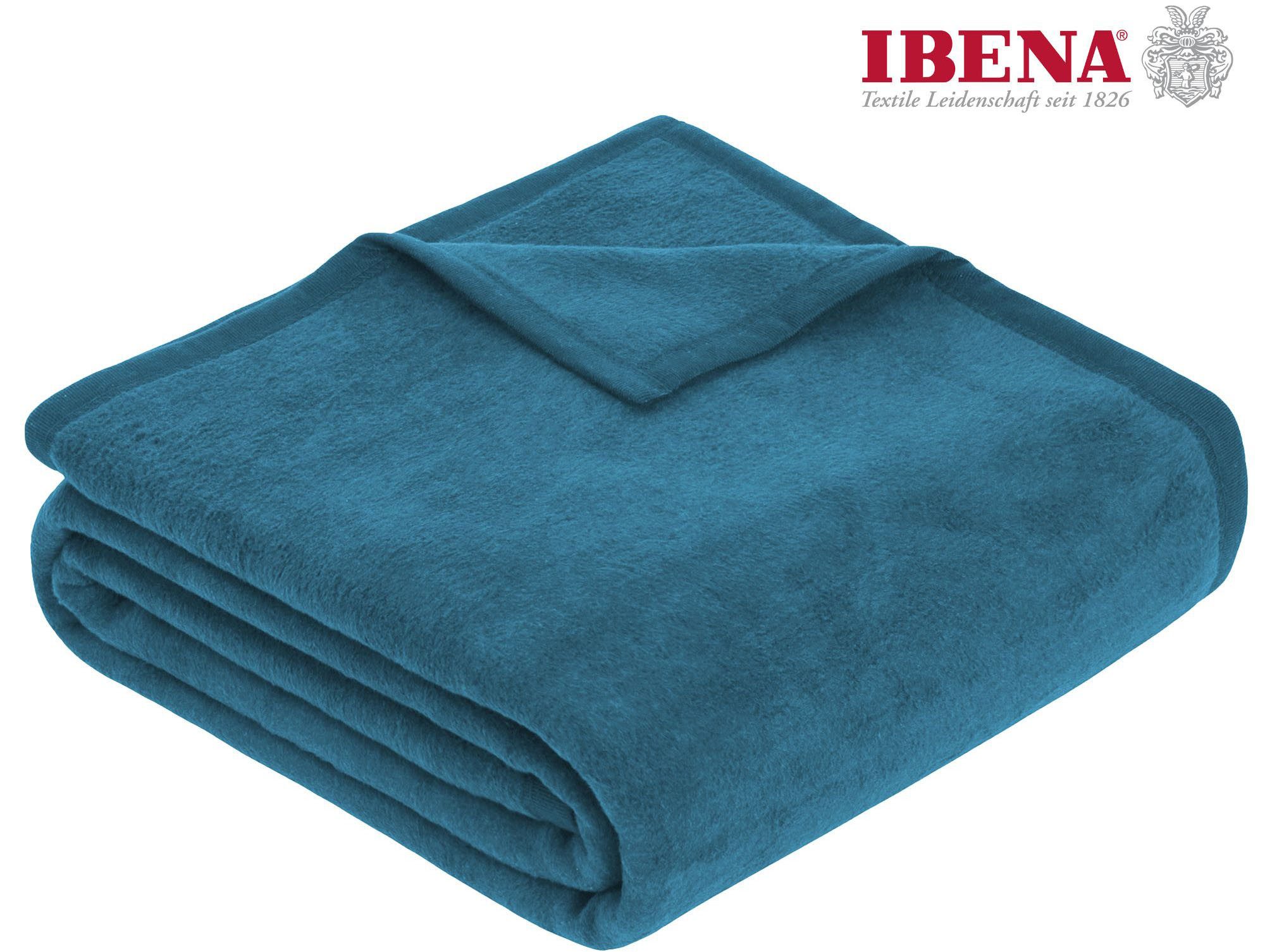 Wohndecke Luxus, IBENA, verschiedene Größen, unifarbenes günstig online kaufen