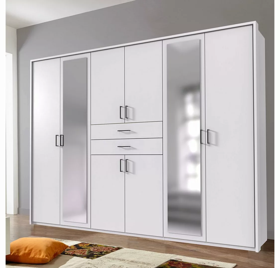 Lomadox Kleiderschrank DUNBAR-43 Drehtürenschrank 273cm, 8 Türen, 2 Schubla günstig online kaufen