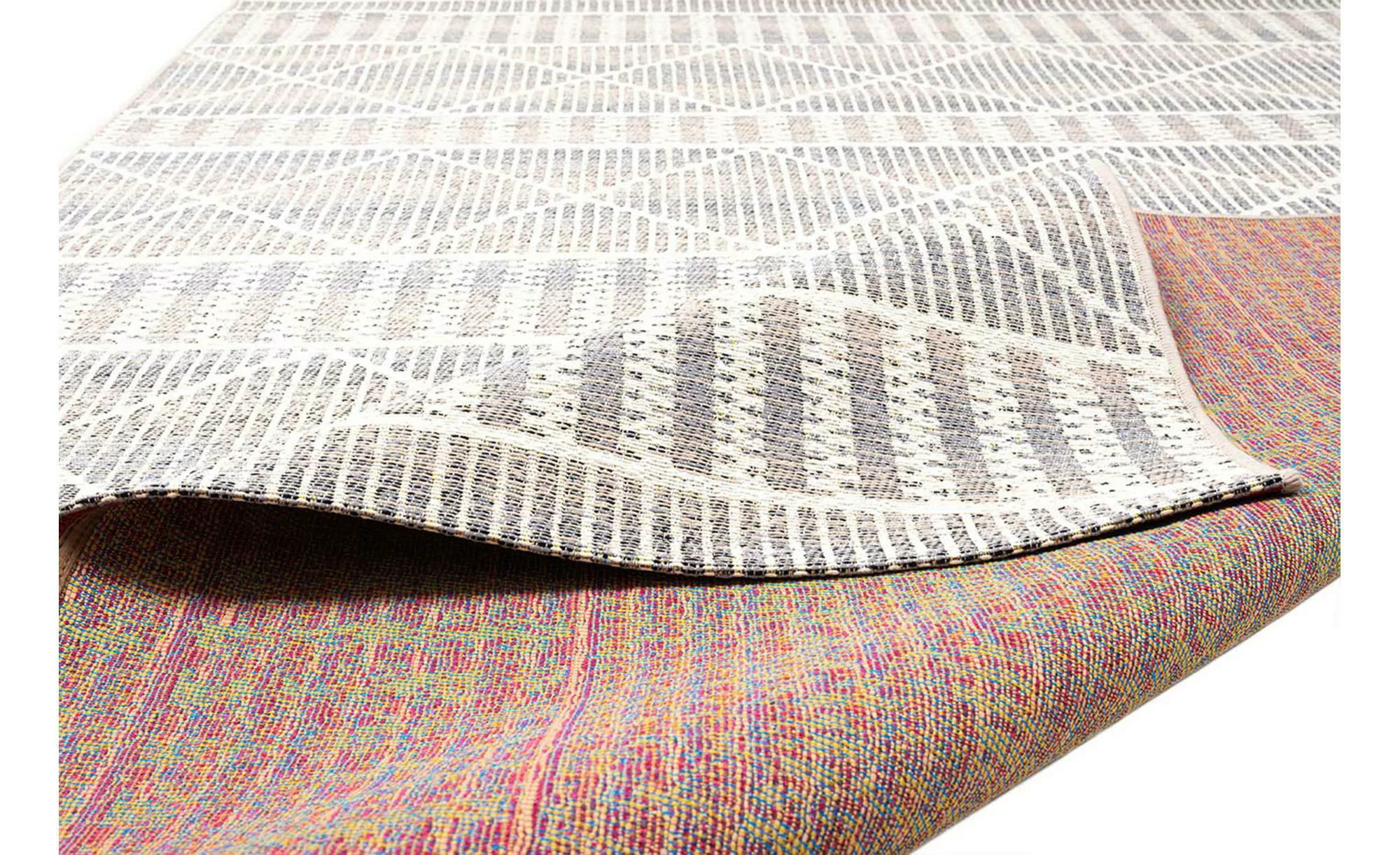 Tom Tailor Outdoorteppich  Funky Geometric ¦ beige ¦ Synthetische Fasern ¦ günstig online kaufen