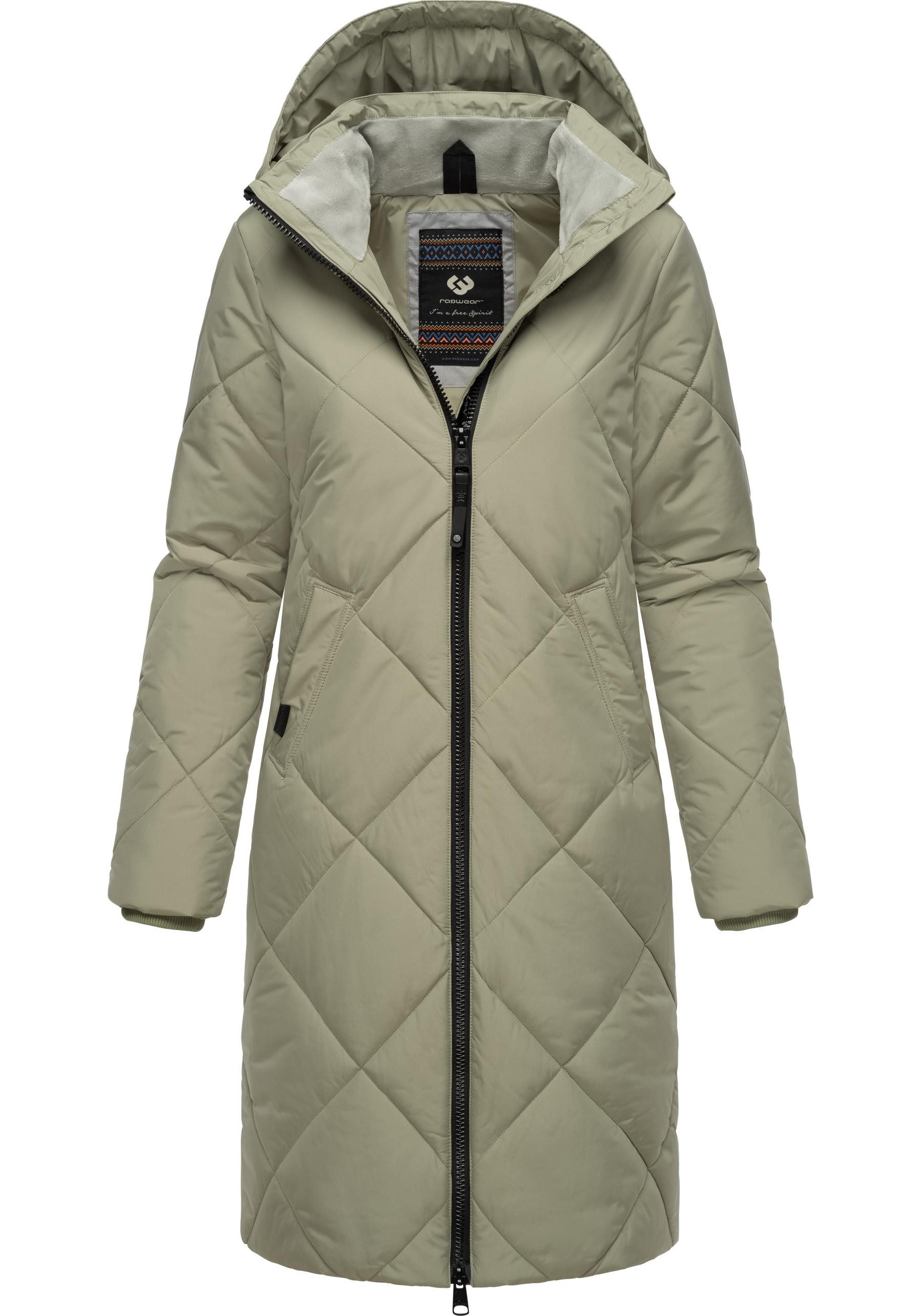 Ragwear Steppmantel "Rebela", stylischer Winterparka mit abnehmbarer Kapuze günstig online kaufen