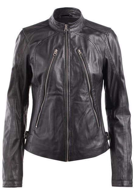 CBL Lederjacke Lederjacke modern geschnitten im Biker Style günstig online kaufen