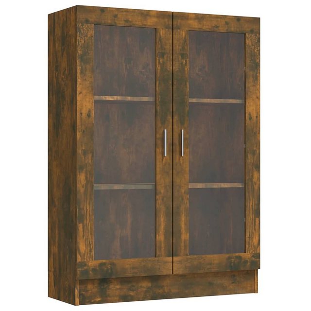 vidaXL Vitrine Vitrine Regal Vitrinenschrank Räuchereiche 82,5x30,5x115 cm günstig online kaufen