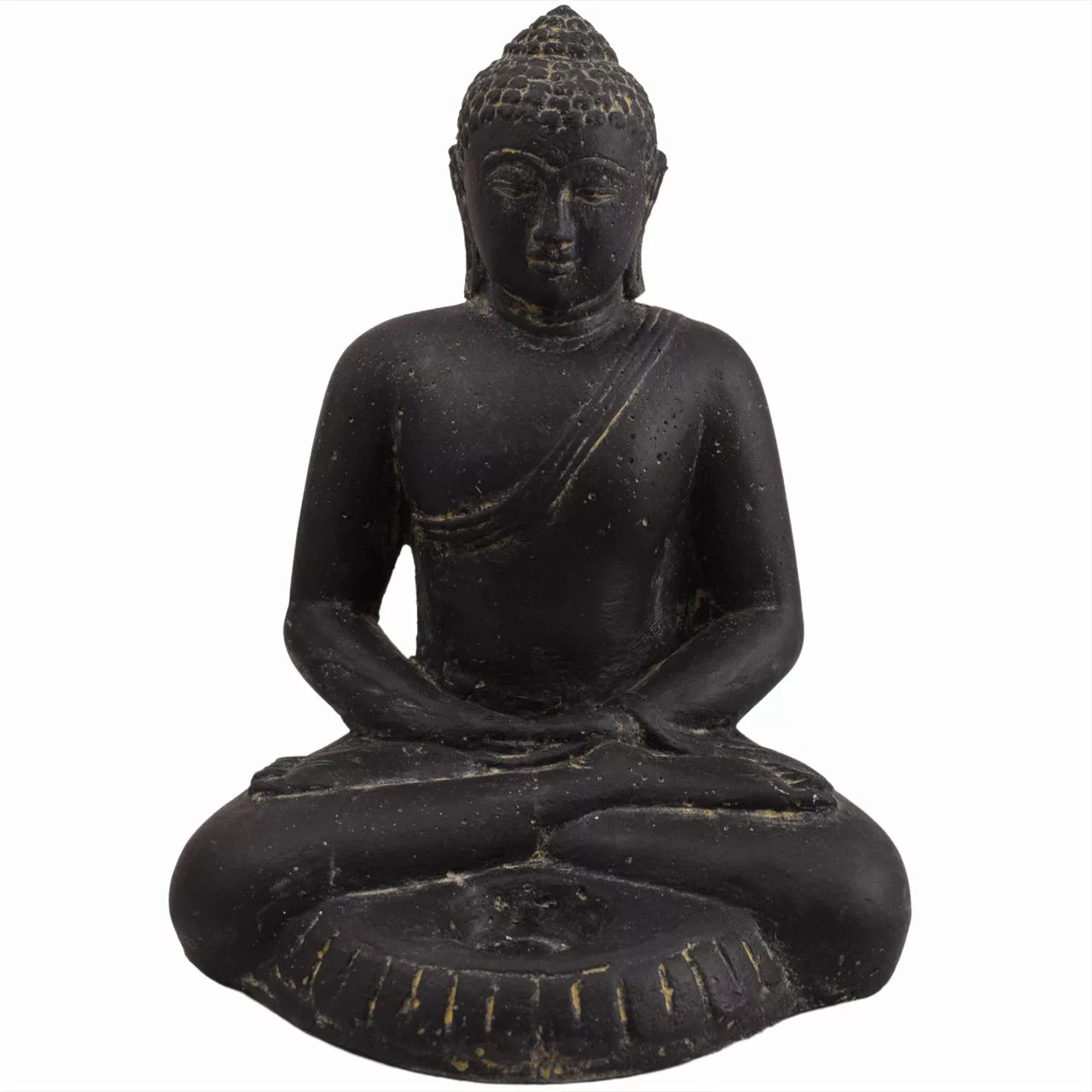 Steinskulptur Meditierender Buddha Gorakhpur Teelichthalter 30 Cm günstig online kaufen