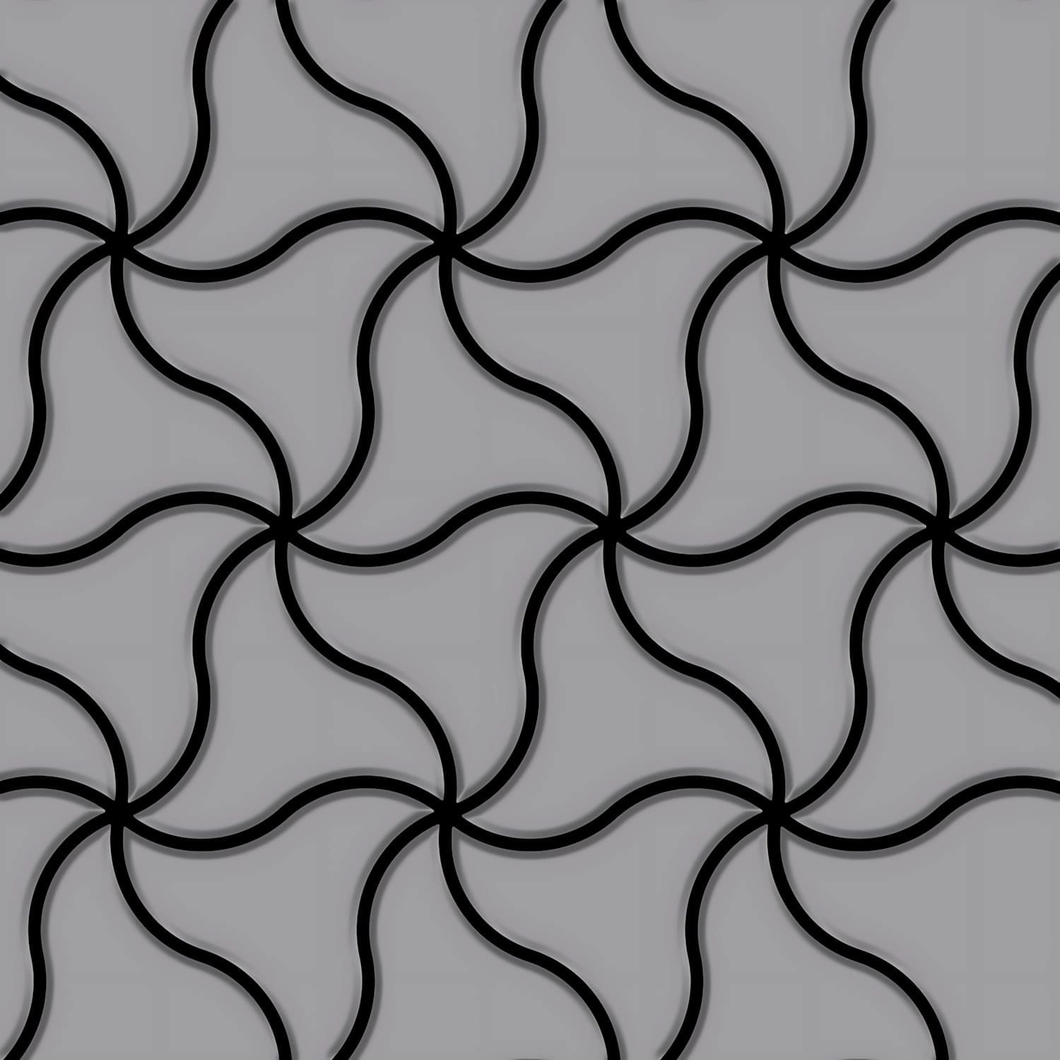 ALLOY Mosaik Fliese Massiv Metall Edelstahl Matt Grau 1,6mm Stark Ninja-s-s günstig online kaufen