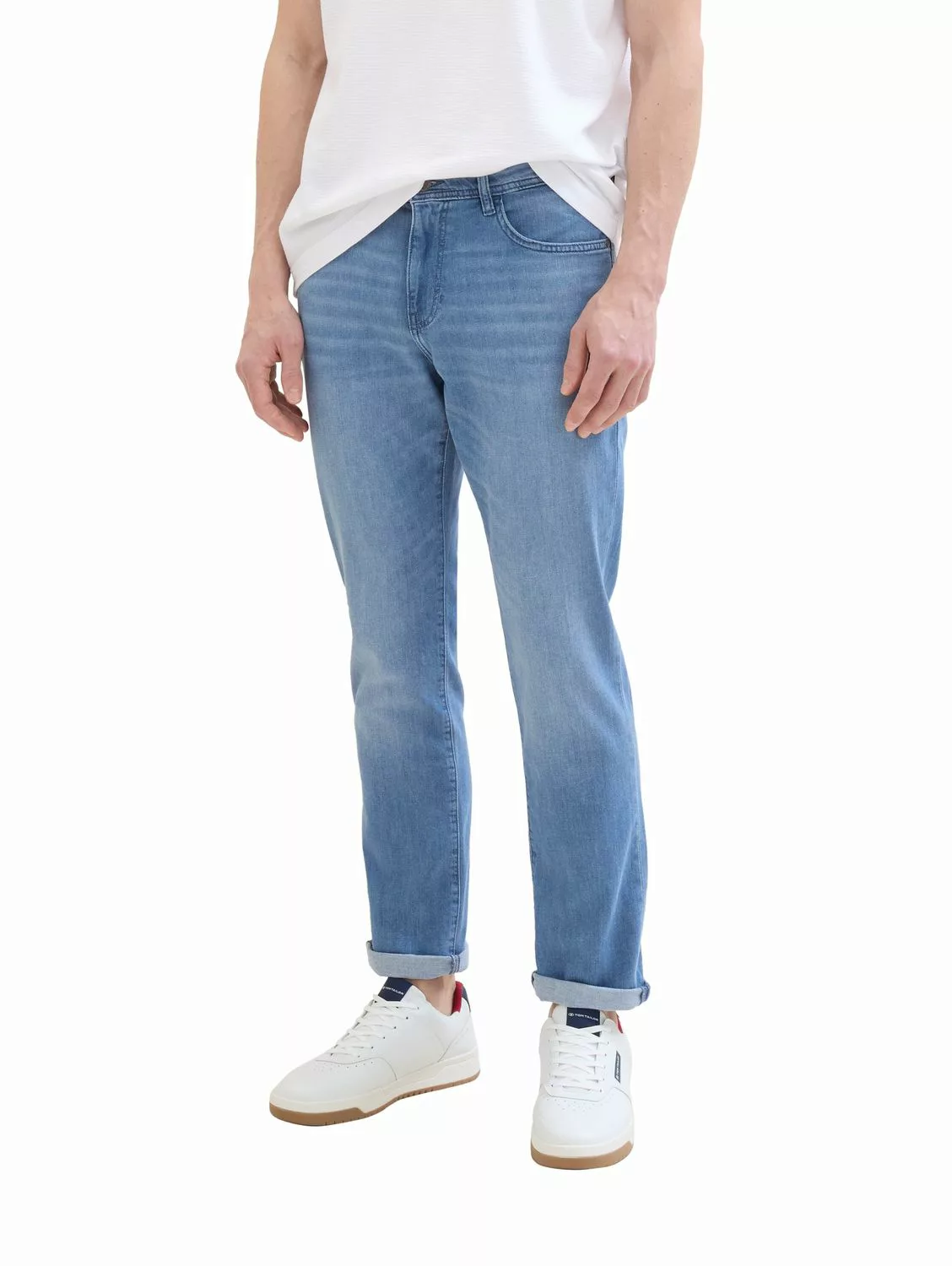 Tom Tailor Herren Jeans JOSH - Slim Fit - Blau - Light Mid Stone Blue Denim günstig online kaufen
