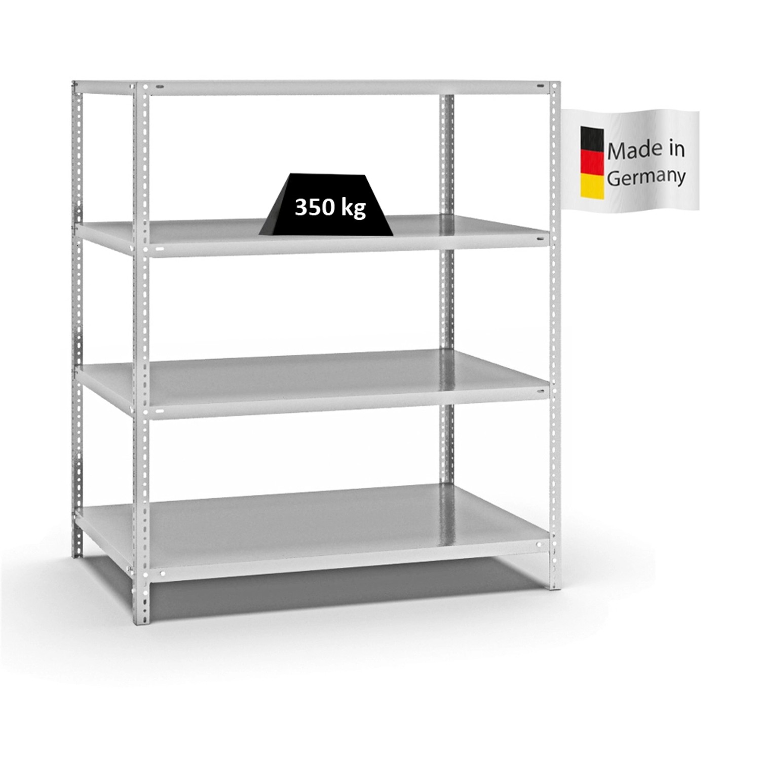 PROREGAL Fachbodenregal Schraubsystem Heavy-Duty Grundregal HxBxT 150 x 130 günstig online kaufen