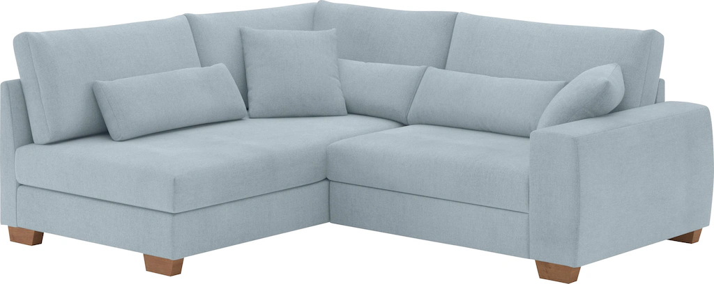 Mr. Couch Ecksofa "Helena L-Form", Mit Federkern, wahlweise mit Bettfunktio günstig online kaufen