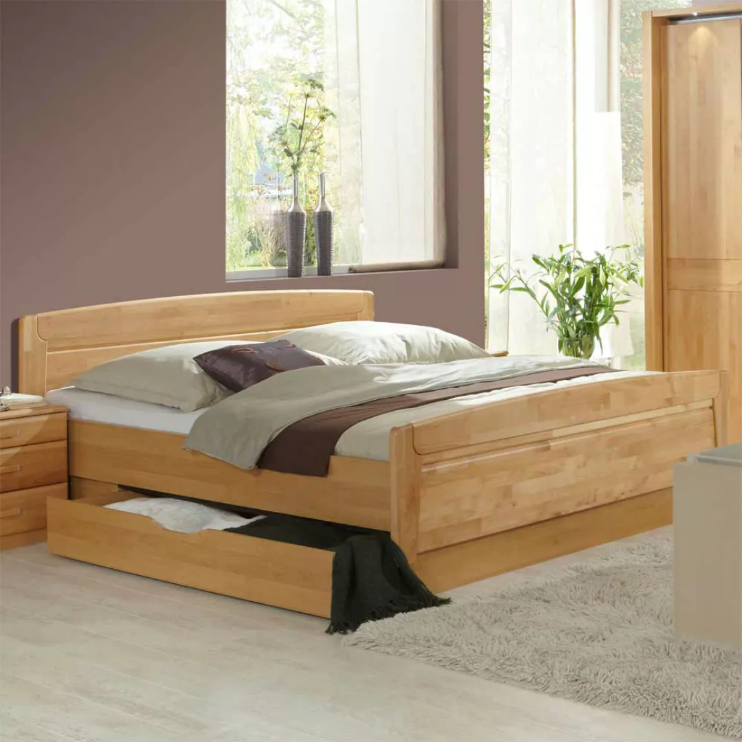 Schlafzimmer Einrichtung aus Erle Teilmassiv Made in Germany (vierteilig) günstig online kaufen