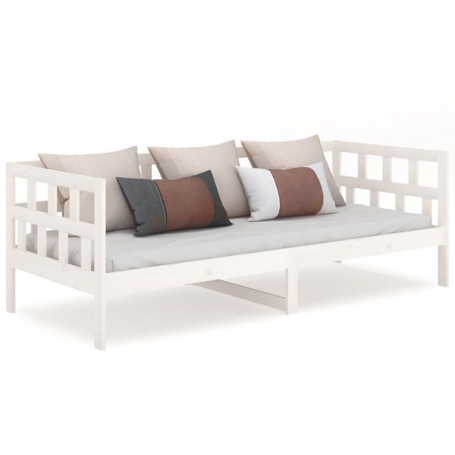 vidaXL Bett, Tagesbett Weiß Massivholz Kiefer 80x200 cm günstig online kaufen