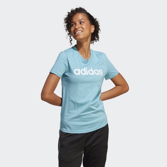 adidas Sportswear T-Shirt LOUNGEWEAR ESSENTIALS SLIM LOGO T-SHIRT günstig online kaufen