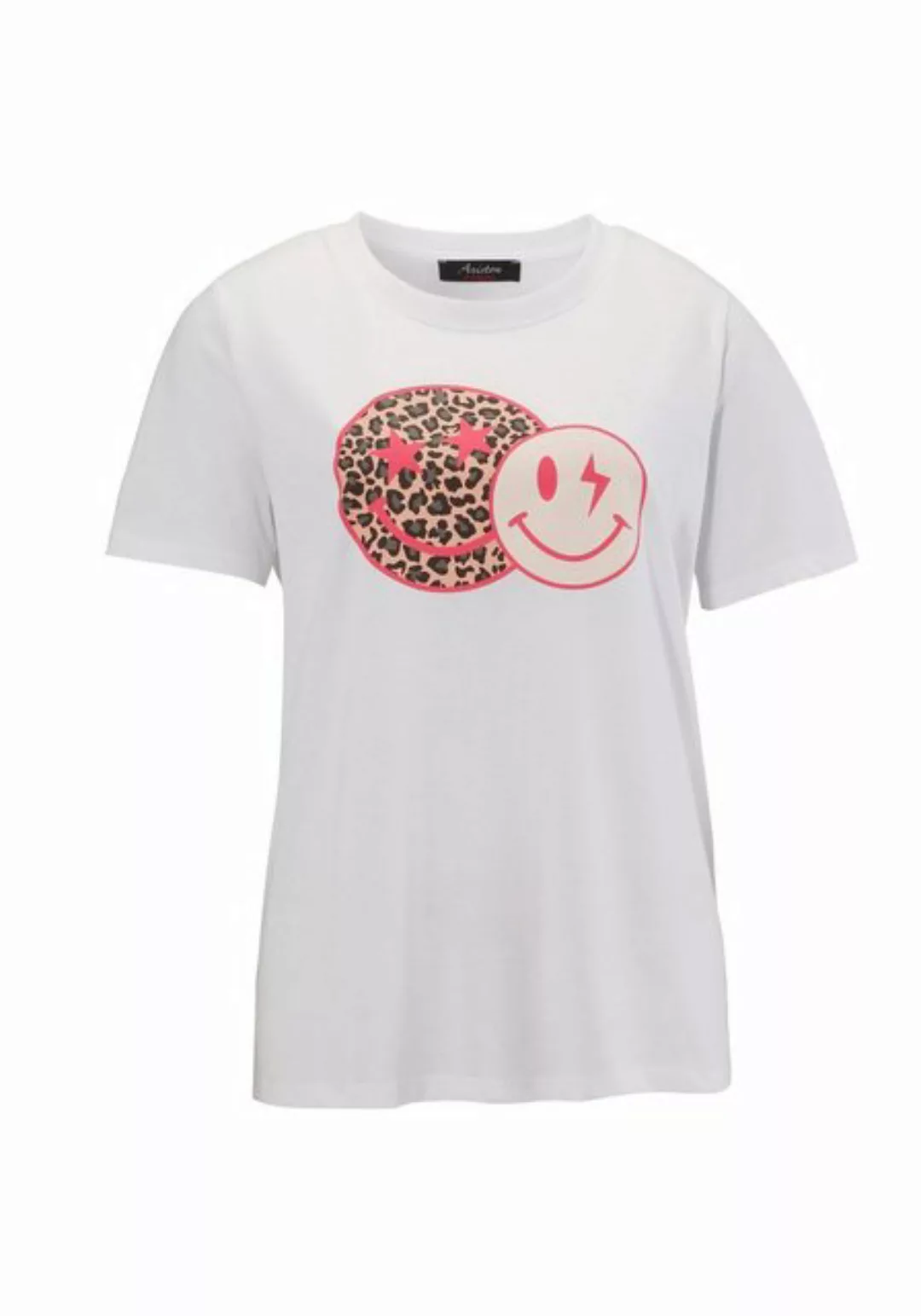 Aniston CASUAL T-Shirt, mit coolen Smileys bedruckt günstig online kaufen