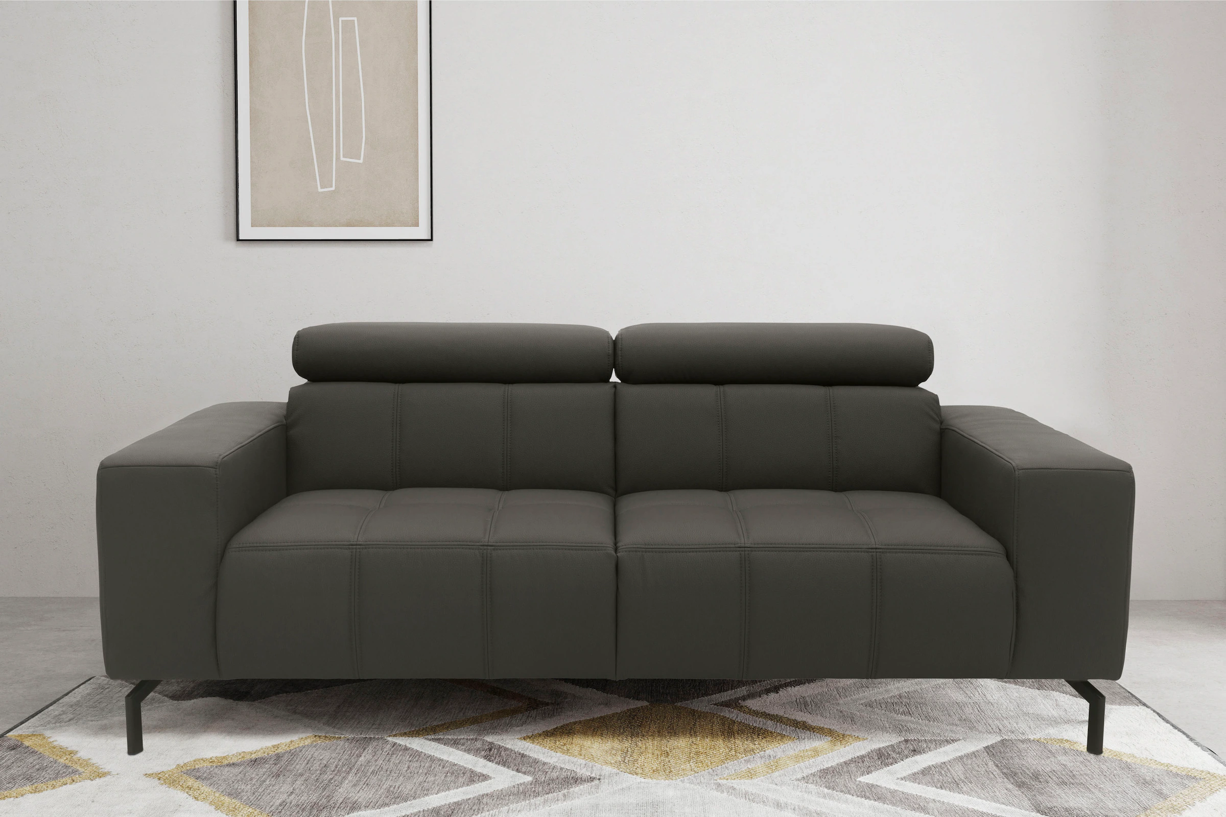 DOMO collection 2-Sitzer "Cunelli zeitlos und elegant, moderne Sitznähte al günstig online kaufen