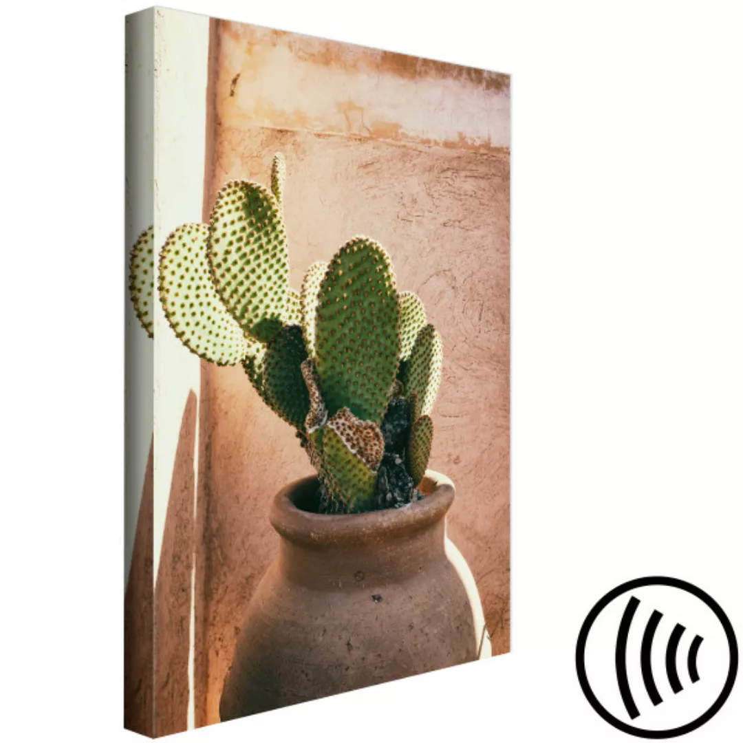 Leinwandbild Cactus in a Pot (1 Part) Vertical XXL günstig online kaufen