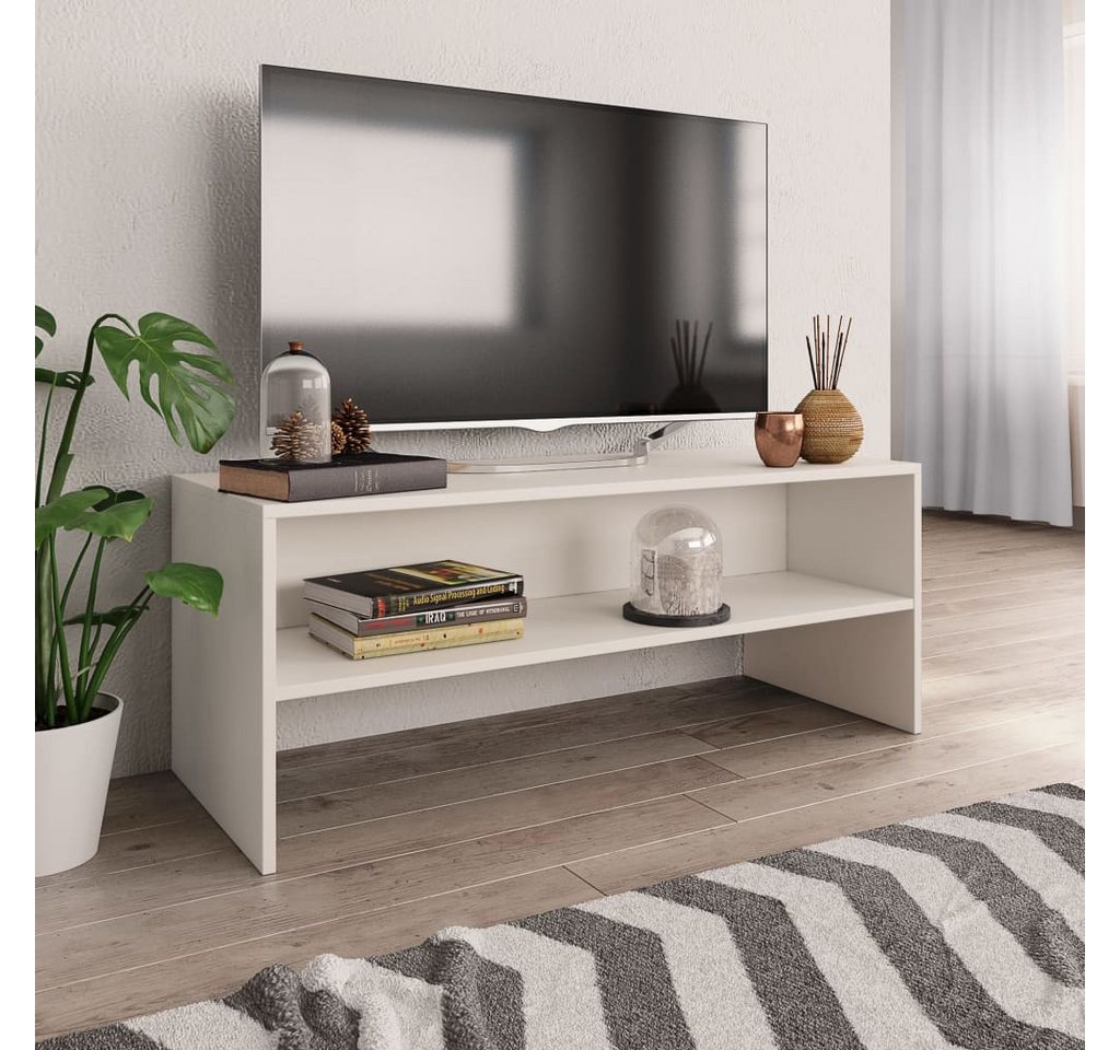 vidaXL TV-Schrank TV-Schrank Weiß 100 x 40 x 40 cm Spanplatte Lowboard günstig online kaufen