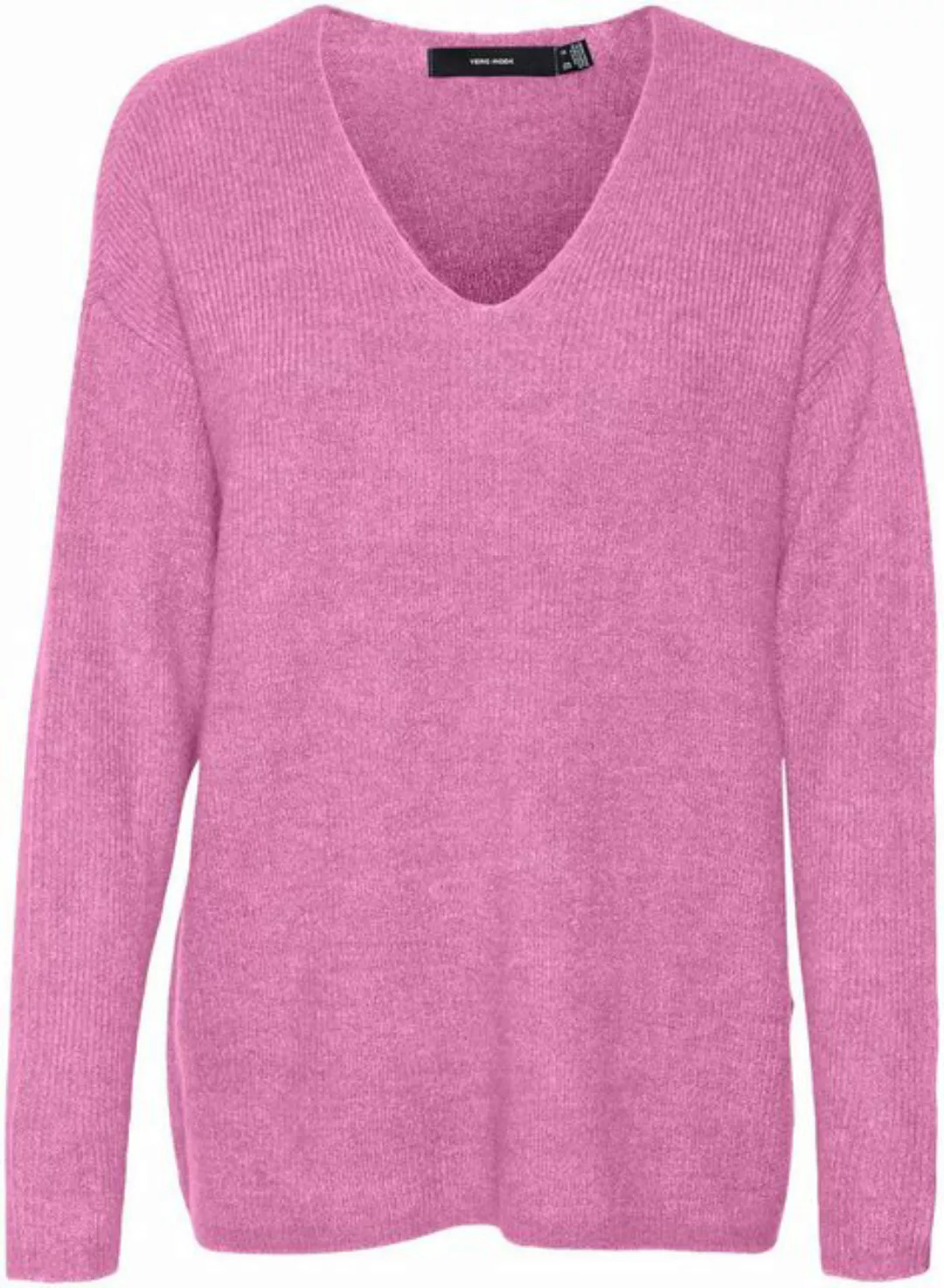 Vero Moda V-Ausschnitt-Pullover VMCREWLEFILE LS V-NECK BLOUSE NOOS günstig online kaufen