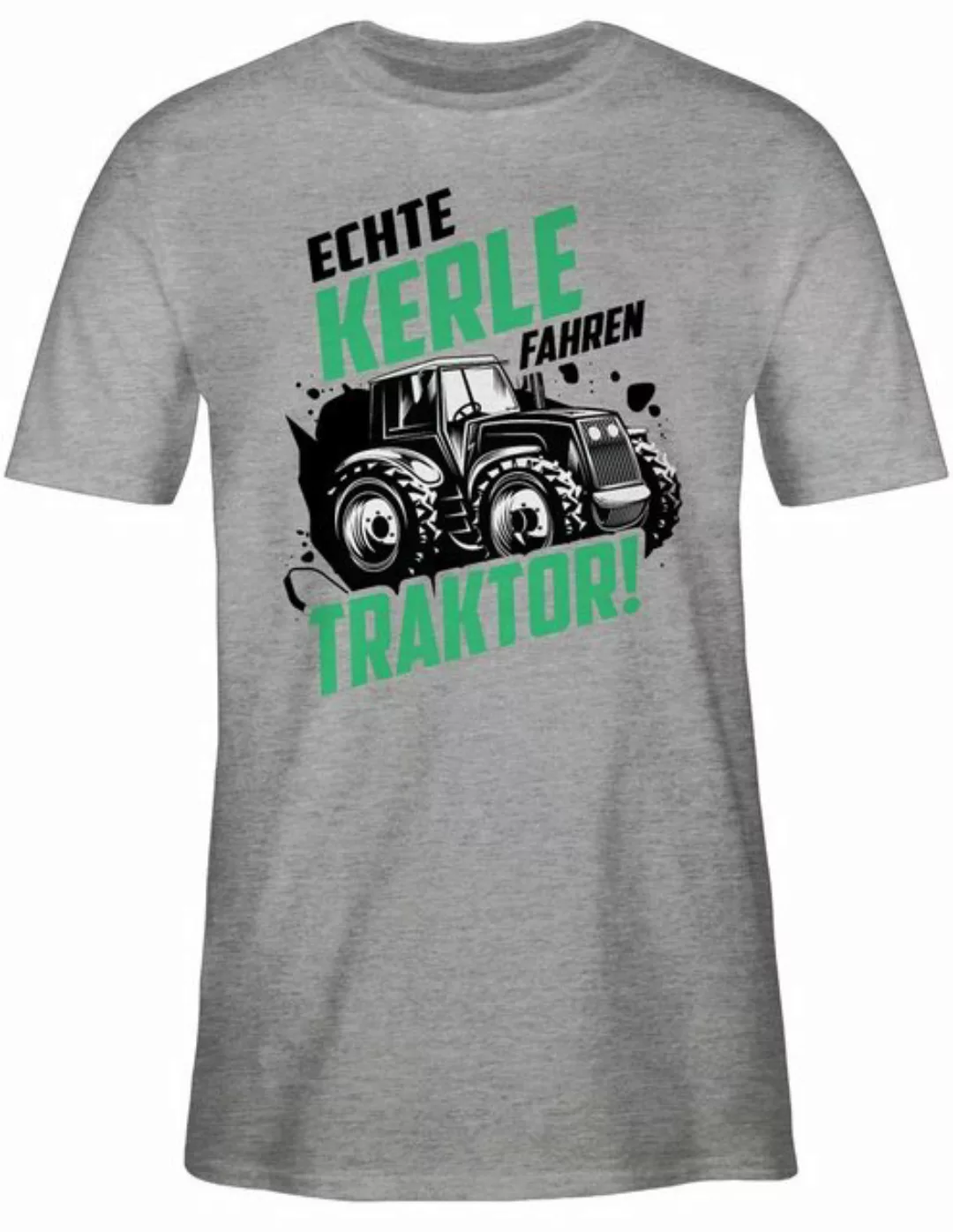 Shirtracer T-Shirt Echte Kerle fahren Traktor Trecker Landwirt Bauer Gesche günstig online kaufen