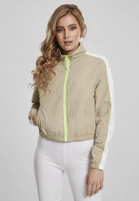 URBAN CLASSICS Outdoorjacke Damen Ladies Short Piped Track Jacket (1-St) günstig online kaufen