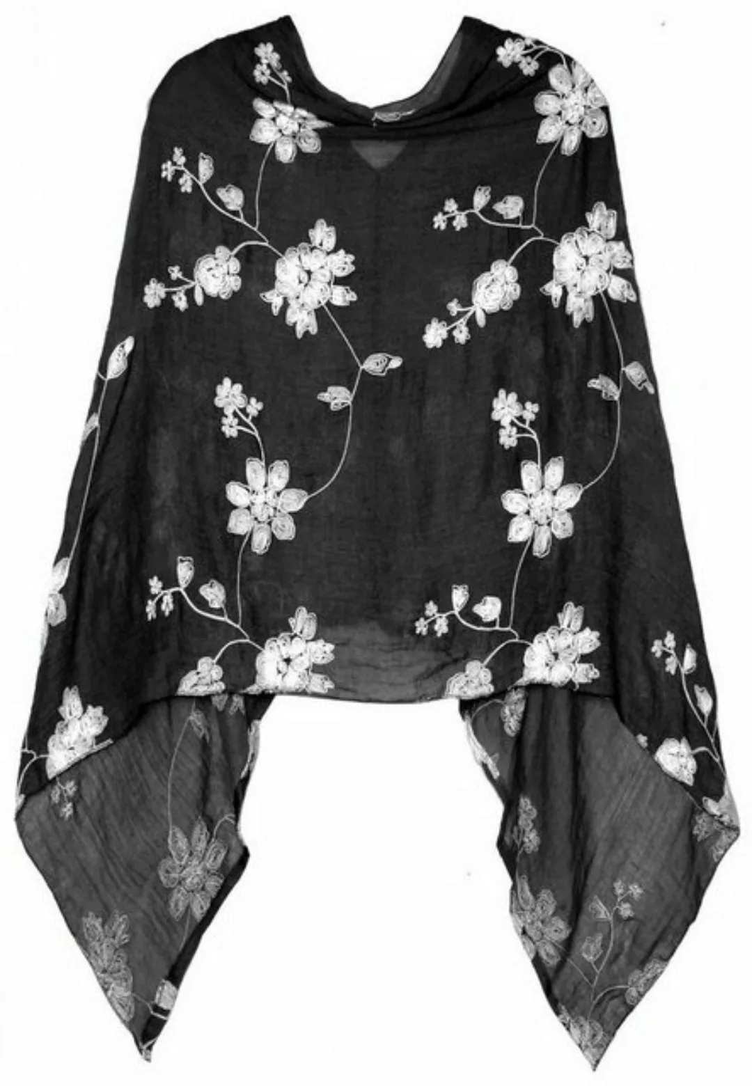 dy_mode Poncho Hübscher Damen Poncho Geblümt Leichter Cape Sommerponcho lei günstig online kaufen