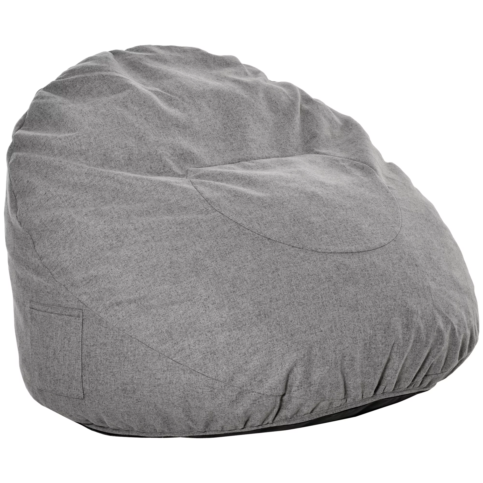 HOMCOM Sitzsack  Aufblasbares Sofa mit Seitentaschen, waschbar, Polyester, günstig online kaufen