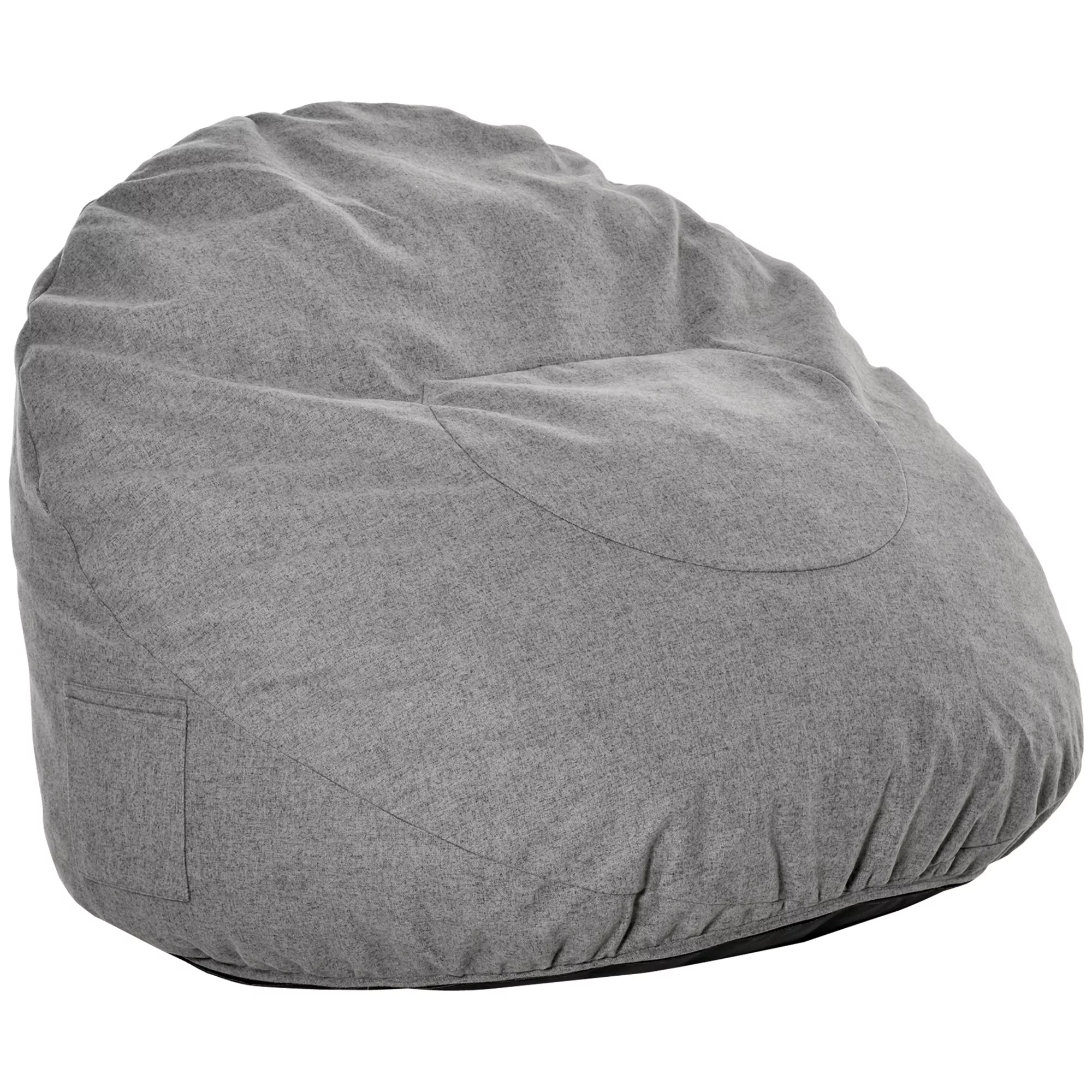 HOMCOM Sitzsack aufblasbares Sofa mit Seitentaschen waschbar Polyester Scha günstig online kaufen