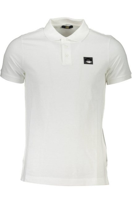 Cavalli Class Poloshirt Herren Kurzarm-Poloshirt in Weiß mit Logo und günstig online kaufen