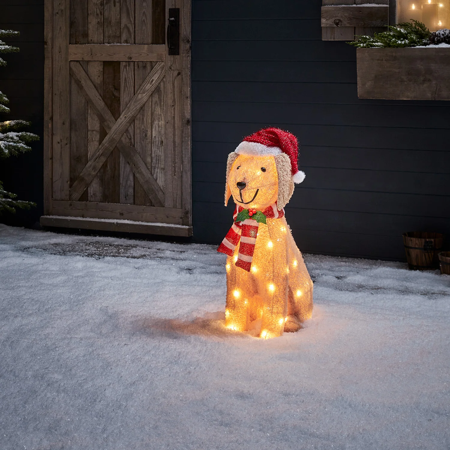 LED Weihnachtsfigur außen Labrador günstig online kaufen