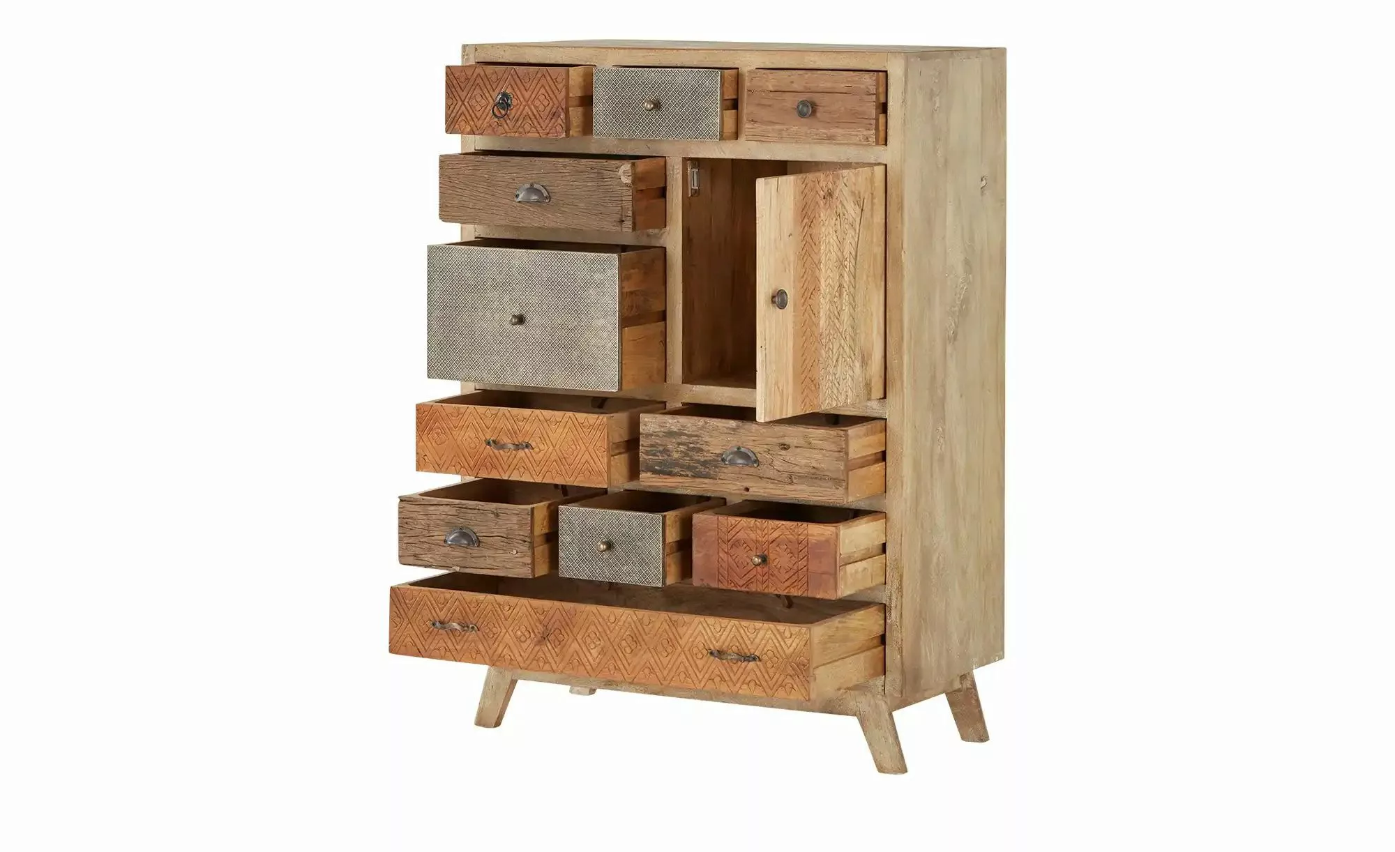 Highboard  Kona ¦ Maße (cm): B: 90 H: 125 T: 40 Kommoden & Sideboards > Hig günstig online kaufen