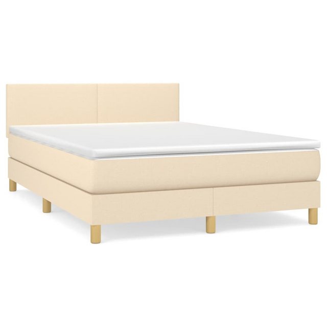 vidaXL Boxspringbett Bett Boxspringbett mit Matratze und LED Stoff (140 x 2 günstig online kaufen