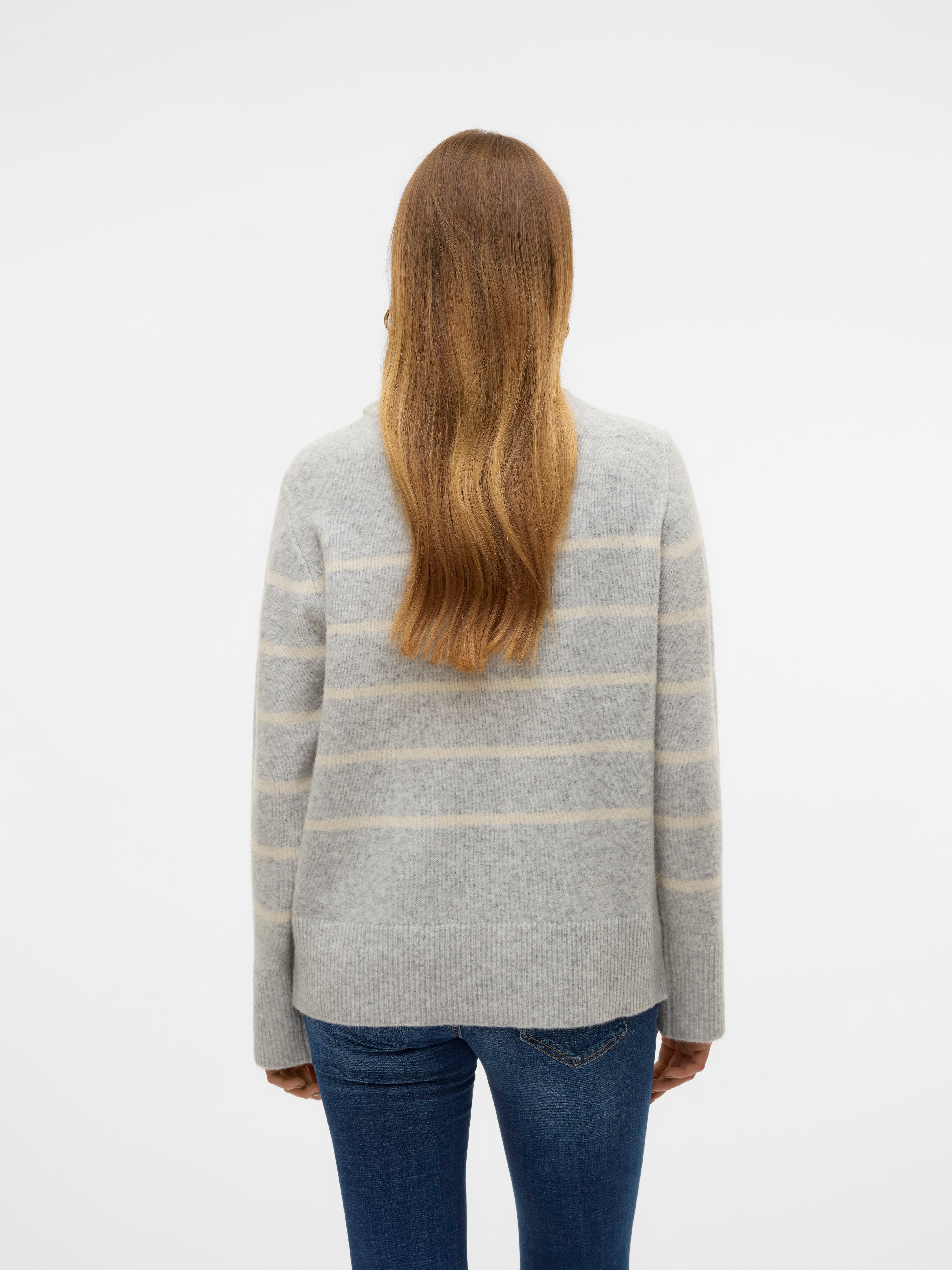 Vero Moda Strickpullover VMFLAWLESS LS O-NECK PULLOVER GA NOOS günstig online kaufen