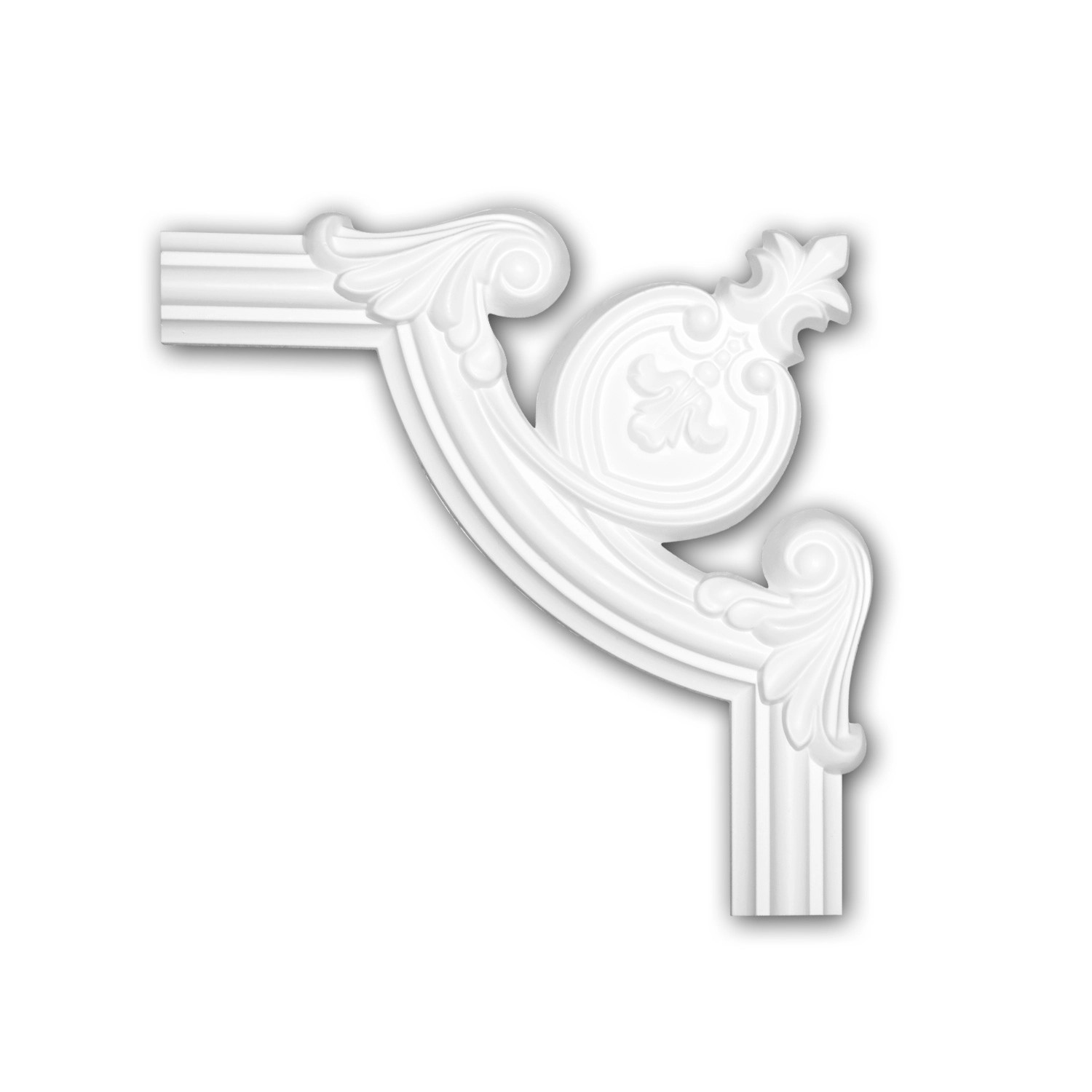 PROFHOME 152284 Eckelement für Wandleiste Zierelement dekoratives Element 2 günstig online kaufen