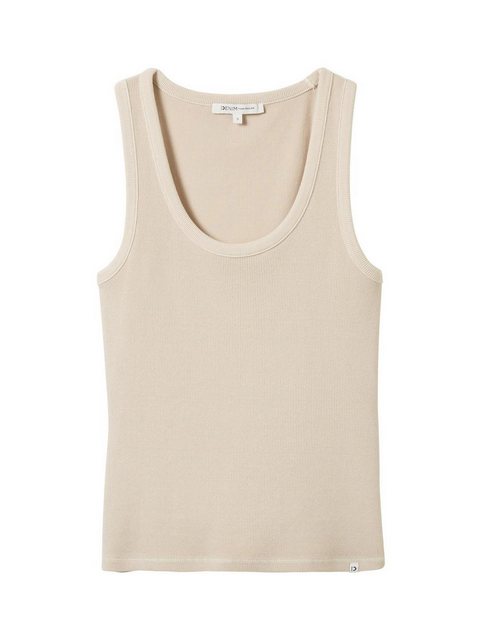 TOM TAILOR Denim T-Shirt dyed rib Top günstig online kaufen