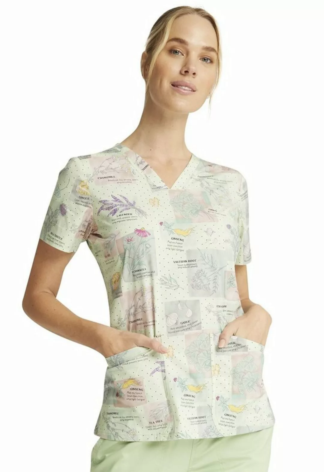 Dickies Funktionsbluse Bunt bedruckter Damen Kasack "Herbal Wellne" Kasack günstig online kaufen