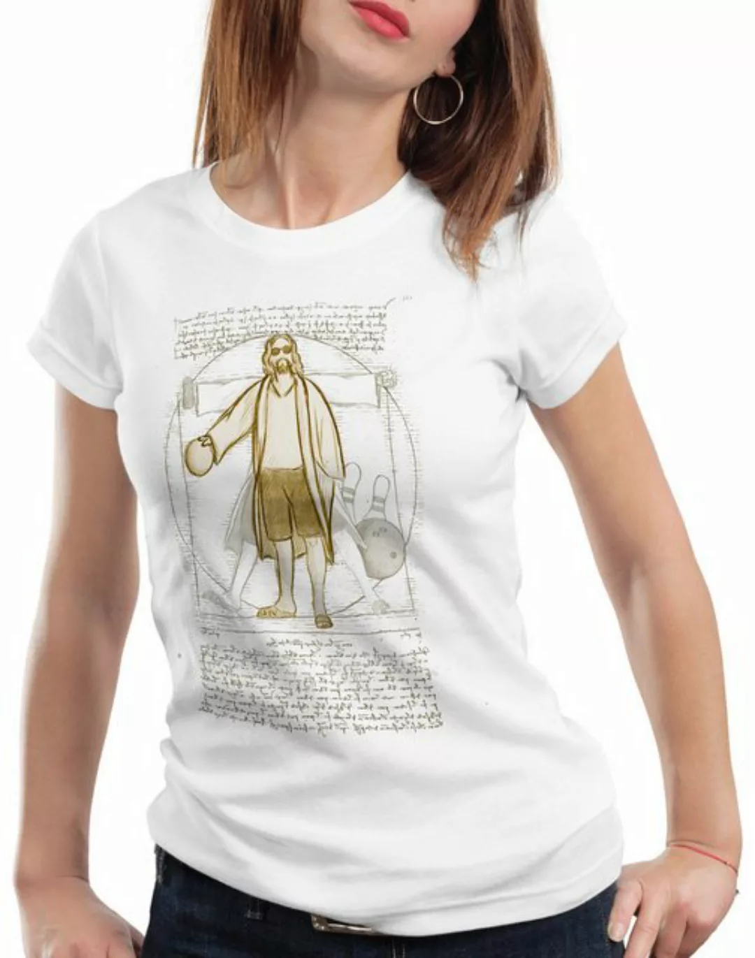 style3 T-Shirt Vitruvianischer Dude the big lebowski bowling bowler big Jef günstig online kaufen