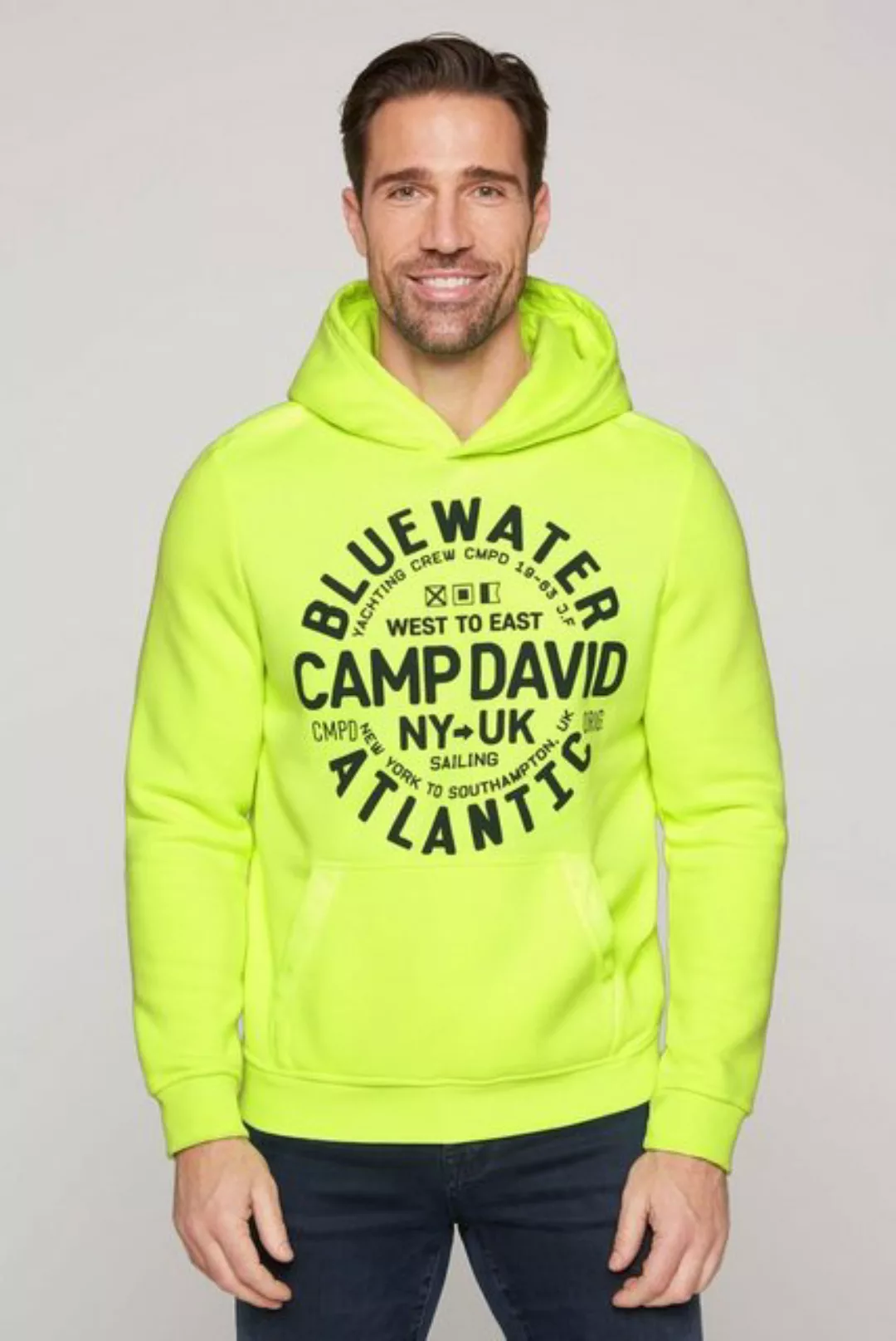 CAMP DAVID Kapuzensweatshirt mit Frontprint günstig online kaufen