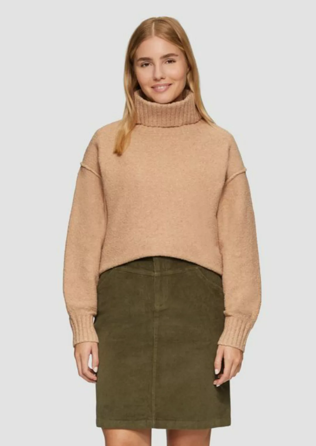 s.Oliver Strickpullover mit hohem Stehkragen günstig online kaufen