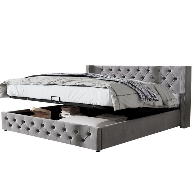 BlingBin Polsterbett Hydraulisches Funktionsbett Bettunterseite Doppelbett günstig online kaufen