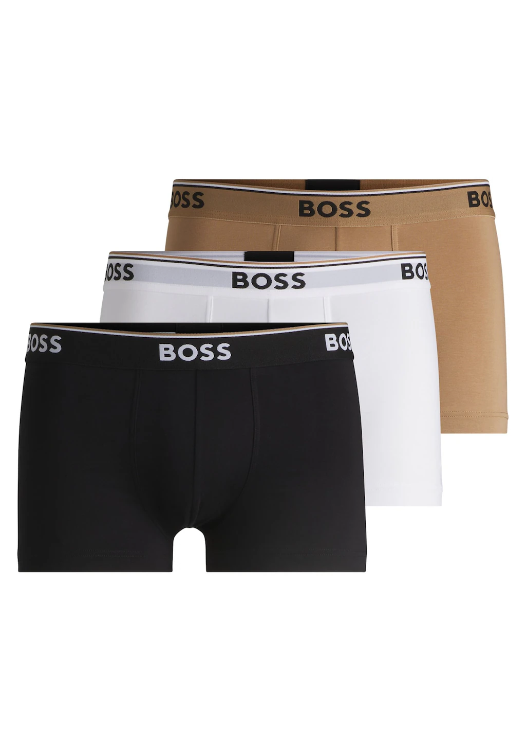 BOSS Trunk "3P Power", (Packung, 3 St.), mit BOSS Schriftzug auf dem Bund günstig online kaufen