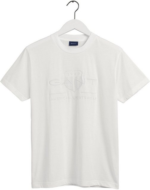 Gant T-Shirt D.1 GANT PRIDE PIQUE mit Logostickerei auf der Brust günstig online kaufen