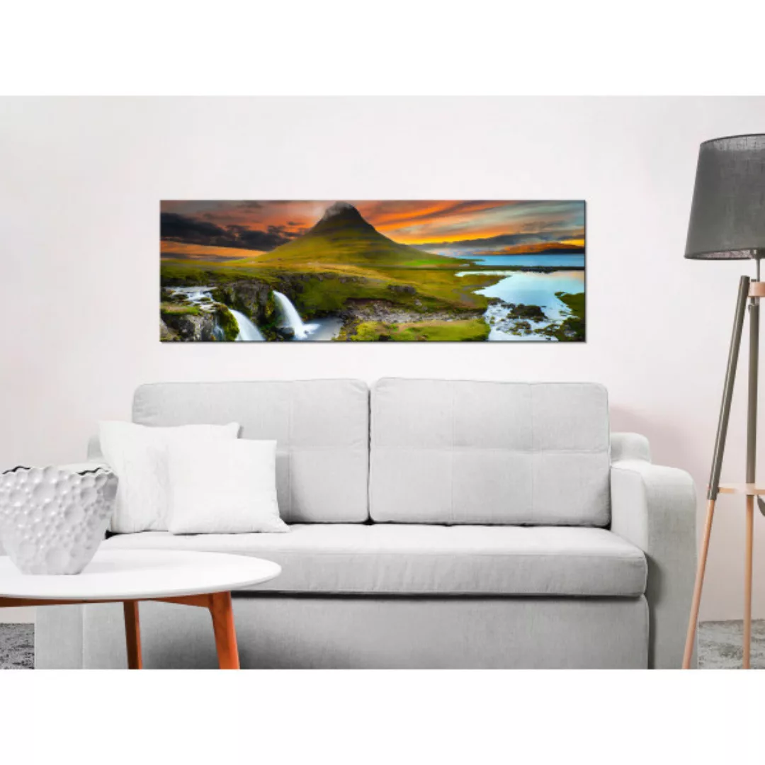 Wandbild Kirkjufell at Sunset XXL günstig online kaufen