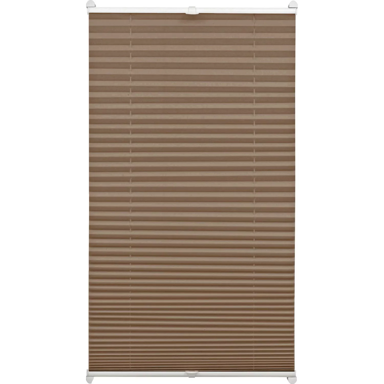 Gardinia EasyFix Plissee mit 2 Bedienschienen 80 cm x 130 cm Taupe günstig online kaufen