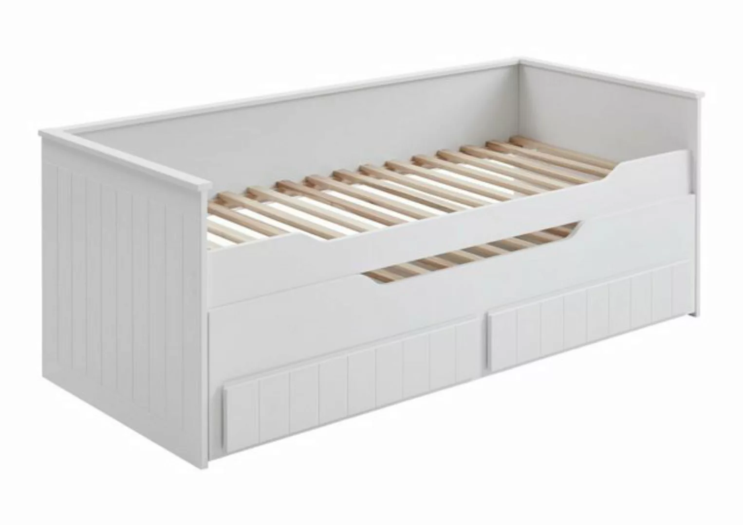 58 aufm Kessel Bettgestell Funktionsbett Gilemette 205x95x90 Hochbett MDF W günstig online kaufen