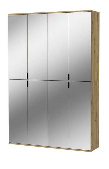 Inn.Furn Garderobenschrank Line-Up (in Eiche Artisan, 122 x 193) 8 Spiegelt günstig online kaufen