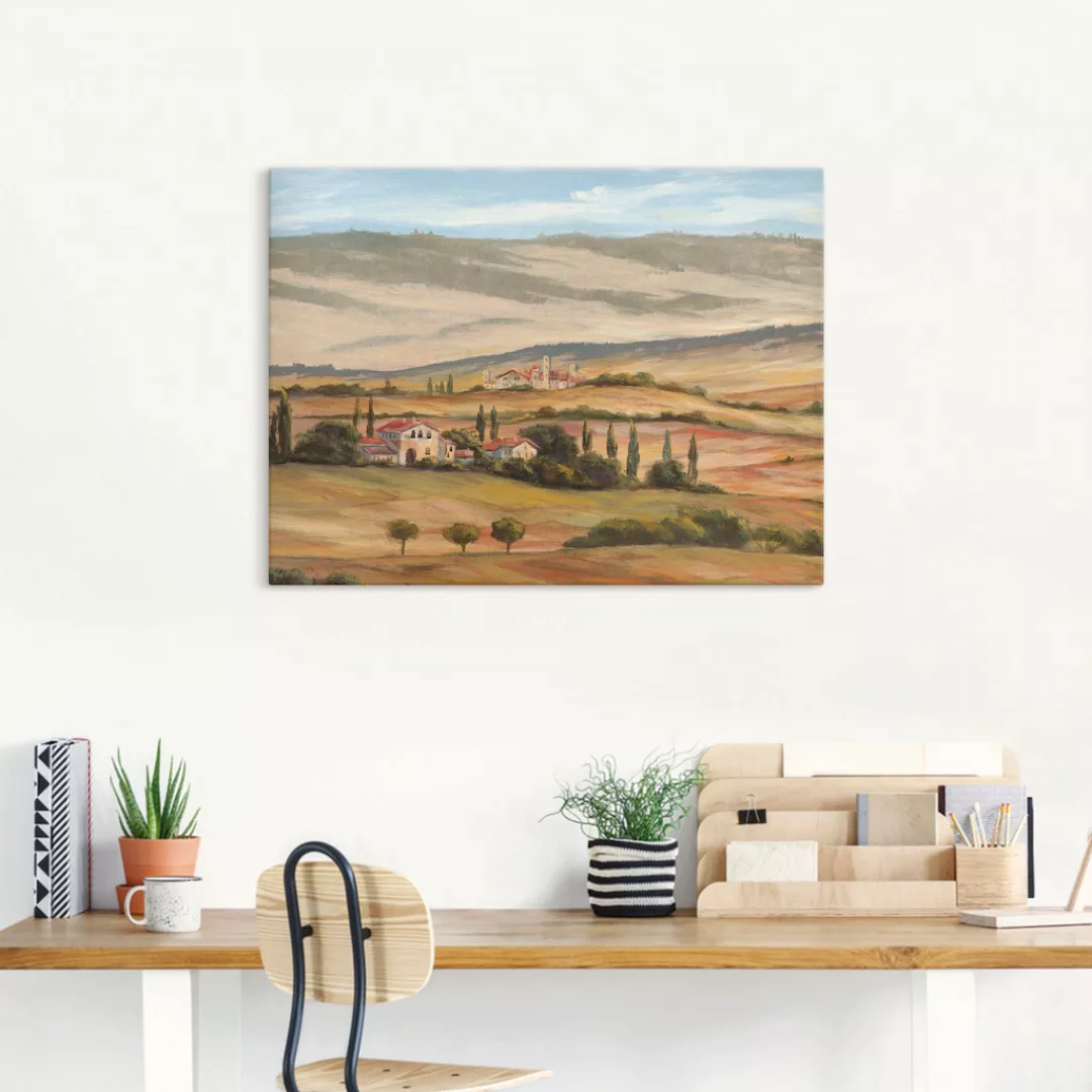 Artland Wandbild "Toskanisches Tal I", Bilder von Europa, (1 St.) günstig online kaufen