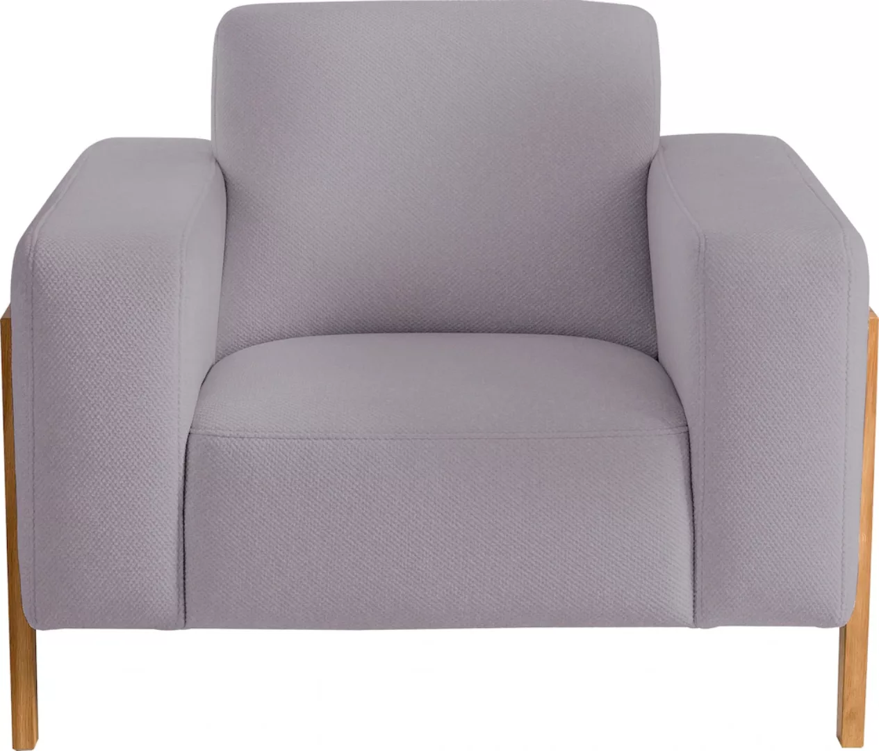 exxpo - sofa fashion Sessel, im Scandinavian Design, mit Massive Holzfüße, günstig online kaufen