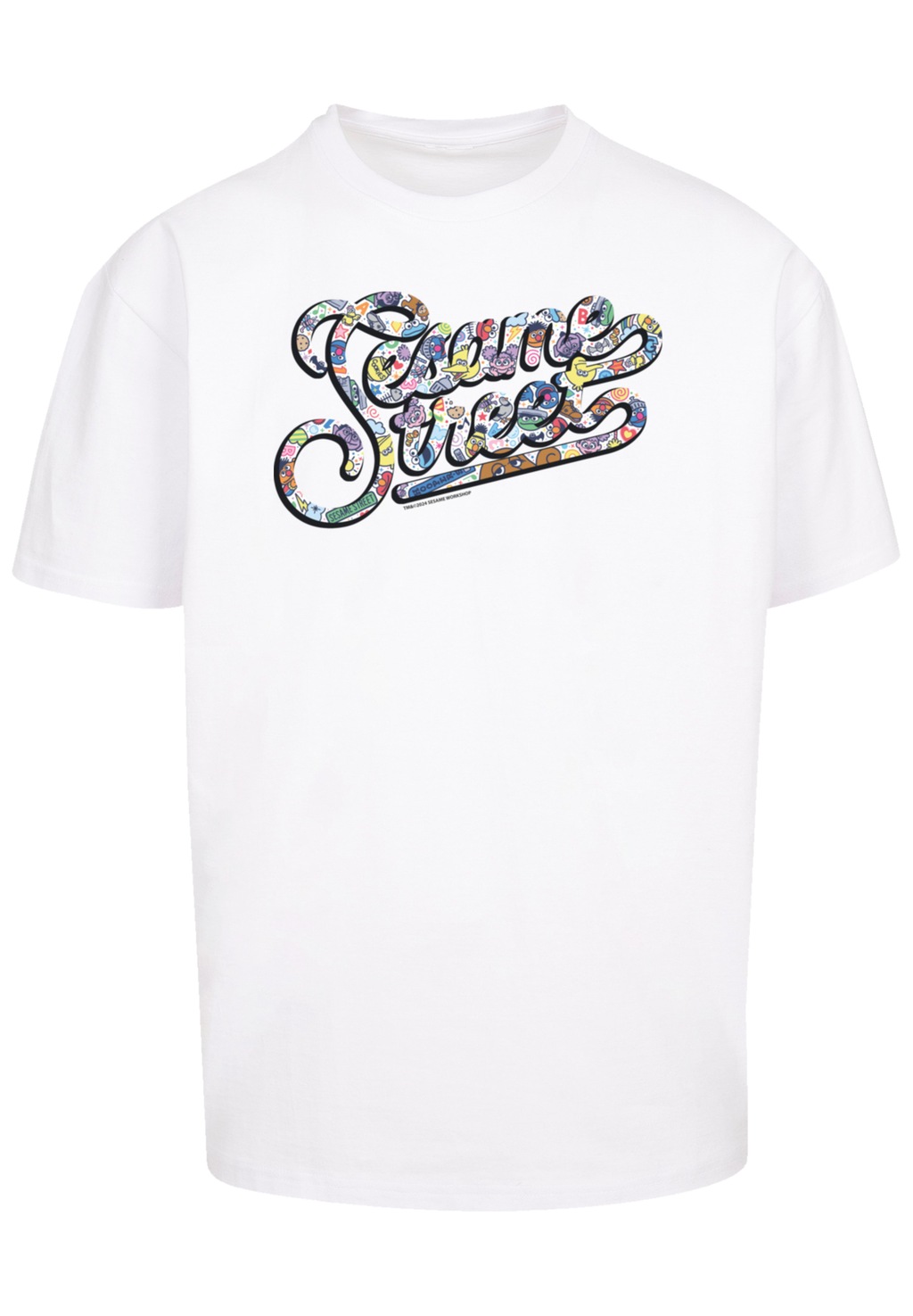 F4NT4STIC T-Shirt "Sesamstraße Coloured lettering", Premium Qualität, Weihn günstig online kaufen