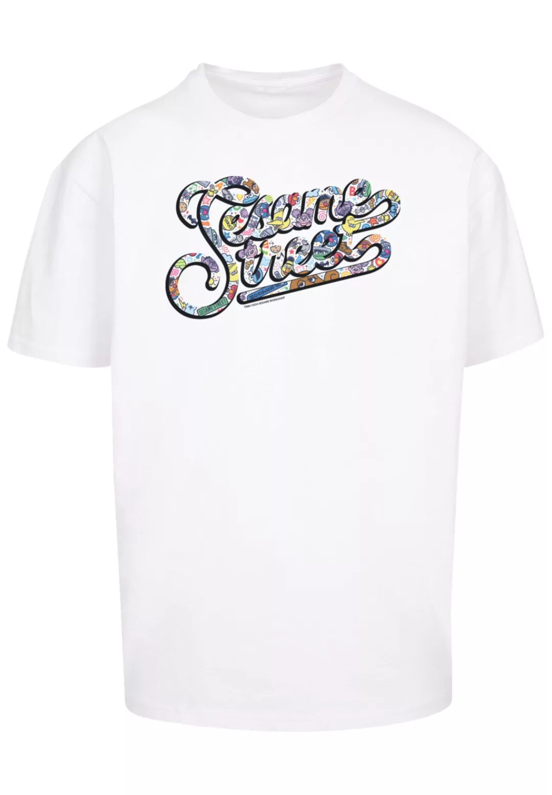 F4NT4STIC T-Shirt "Sesamstraße Coloured lettering", Premium Qualität, Weihn günstig online kaufen