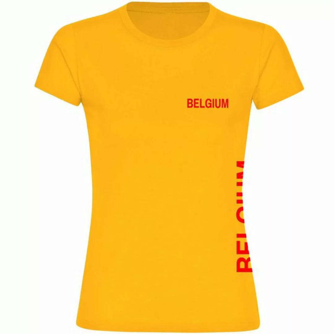 multifanshop T-Shirt Damen Belgium - Brust & Seite - Frauen günstig online kaufen