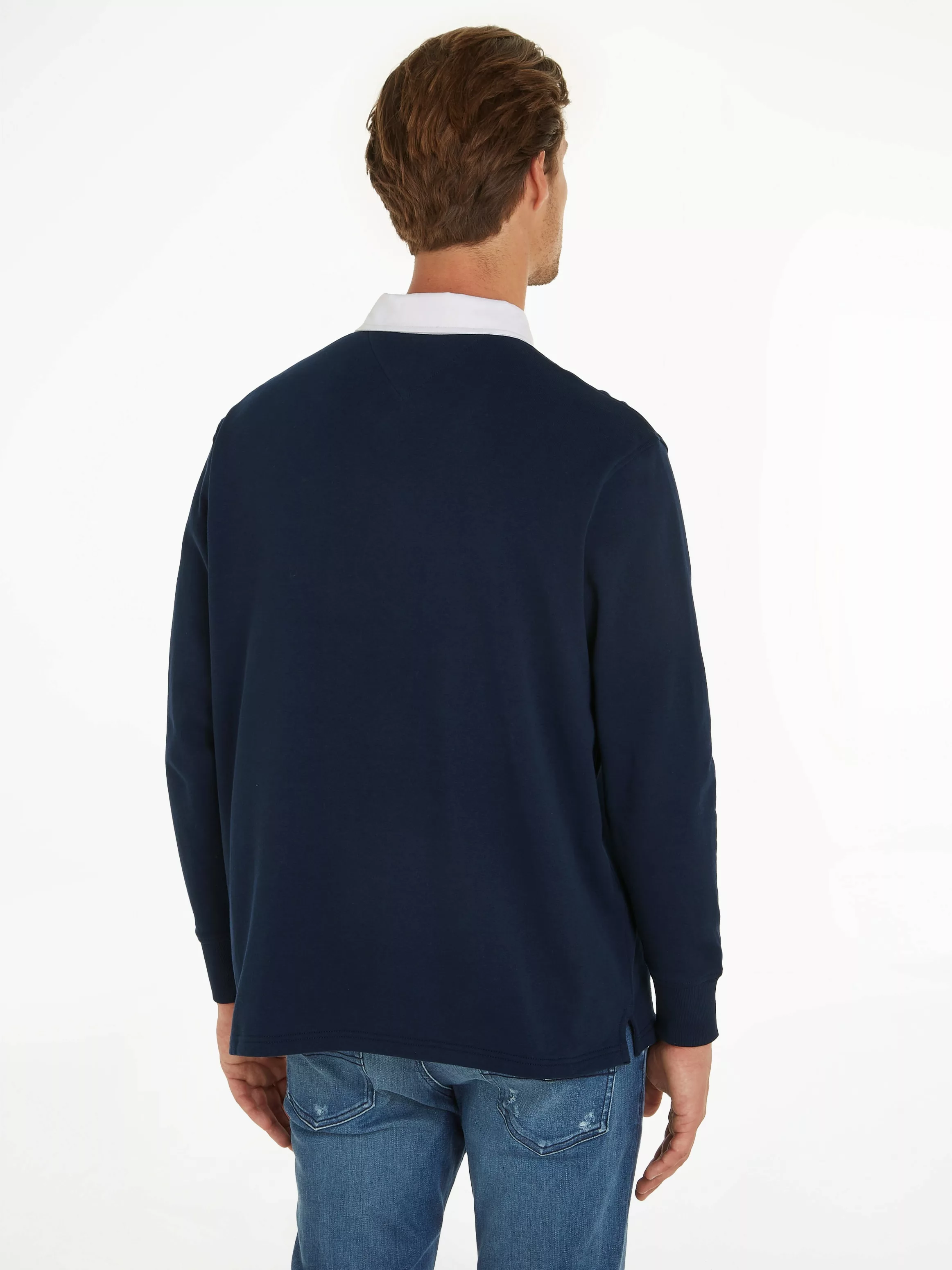 Tommy Jeans Poloshirt "TJM BADGE RUGBY", mit farblich abgesetzten Kragen günstig online kaufen
