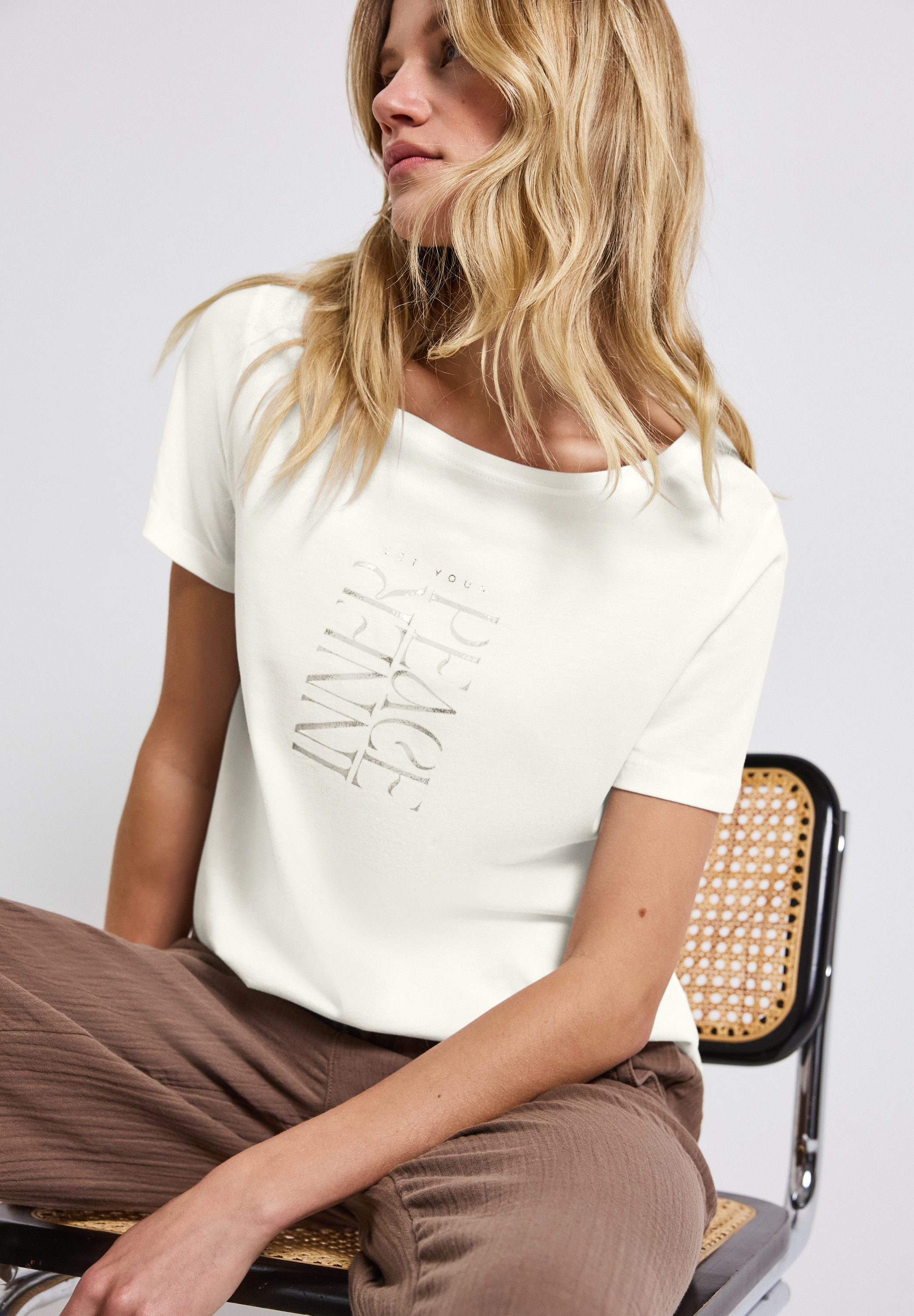 STREET ONE T-Shirt, im soften Baumwoll-Mix günstig online kaufen